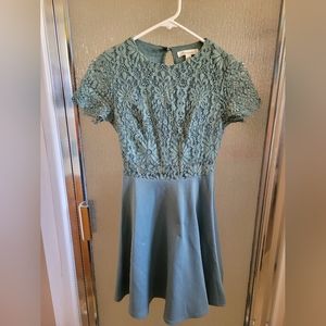 XS Blue Lace Francesca's Formal Casual Dress